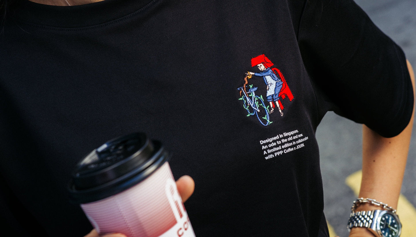 JOURN x PPP COFFEE EVERYDAY TEE | SAMSUI BLACK